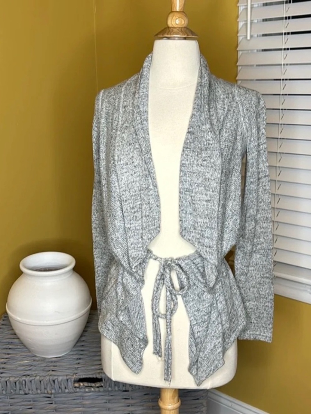 Gorgeous Guess braided belt open cardigan style sweater